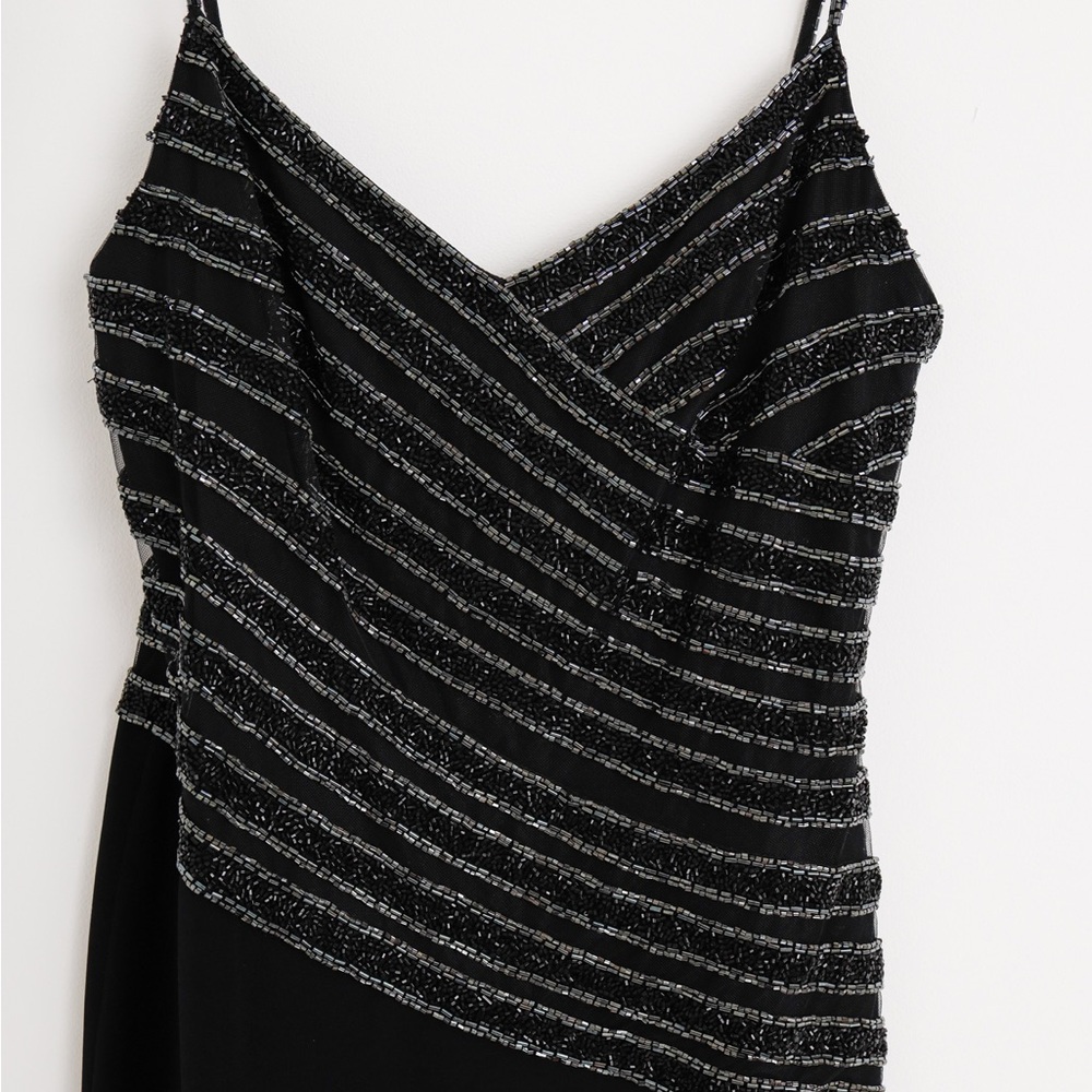 Vintage Bob Mackie beaded gown size 6 sequin black tie - Picture 8 of 11